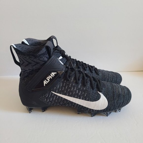 NEW Nike Alpha Menace Elite 2 Football Cleats AO3374-001 Size 14 Black main image 5
